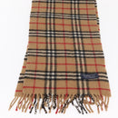 Burberrys Nova Check Scarf Wool Beige Auth am10639V-4