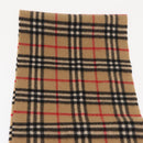 Burberrys Nova Check Scarf Wool Beige Auth am10640-10