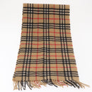 Burberrys Nova Check Scarf Wool Beige Auth am10640-12
