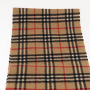Burberrys Nova Check Scarf Wool Beige Auth am10640-3