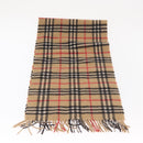 Burberrys Nova Check Scarf Wool Beige Auth am10640-6