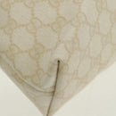 GUCCI GG Supreme Tote Bag PVC White Gold 211138 Auth am10641V-16
