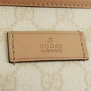 GUCCI GG Supreme Tote Bag PVC White Gold 211138 Auth am10641V-18