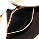 GUCCI GG Supreme Tote Bag PVC White Gold 211138 Auth am10641V-22