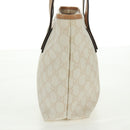 GUCCI GG Supreme Tote Bag PVC White Gold 211138 Auth am10641V-4