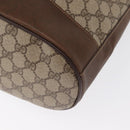 GUCCI GG Supreme Web Sherry Line Bag PVC Beige Gold 001 41 0850 Auth am10643-13
