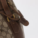 GUCCI GG Supreme Web Sherry Line Bag PVC Beige Gold 001 41 0850 Auth am10643-14