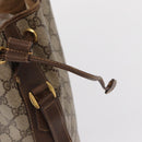 GUCCI GG Supreme Web Sherry Line Bag PVC Beige Gold 001 41 0850 Auth am10643-15