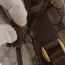 GUCCI GG Supreme Web Sherry Line Bag PVC Beige Gold 001 41 0850 Auth am10643-16
