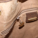 GUCCI GG Supreme Web Sherry Line Bag PVC Beige Gold 001 41 0850 Auth am10643-22