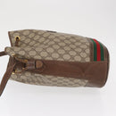 GUCCI GG Supreme Web Sherry Line Bag PVC Beige Gold 001 41 0850 Auth am10643-5