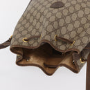 GUCCI GG Supreme Web Sherry Line Bag PVC Beige Gold 001 41 0850 Auth am10643-6