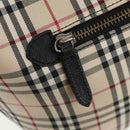 BURBERRY Nova Check Shoulder Bag Canvas Leather Beige Black Auth am10644V-17