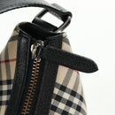 BURBERRY Nova Check Shoulder Bag Canvas Leather Beige Black Auth am10644V-10