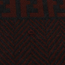 FENDI Zucca Scarf Wool Brown Black Auth am10646-10