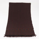 FENDI Zucca Scarf Wool Brown Black Auth am10646-14