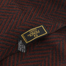 FENDI Zucca Scarf Wool Brown Black Auth am10646-17