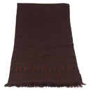 FENDI Zucca Scarf Wool Brown Black Auth am10646-2