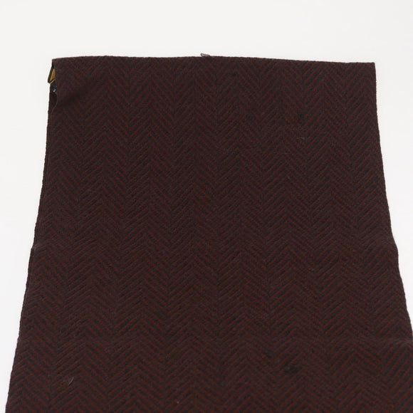 FENDI Zucca Scarf Wool Brown Black Auth am10646