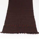 FENDI Zucca Scarf Wool Brown Black Auth am10646-9