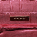 BURBERRY Nova Check Shoulder Bag Canvas Leather Beige Red gold Auth am10647V-16