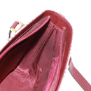 BURBERRY Nova Check Shoulder Bag Canvas Leather Beige Red gold Auth am10647V-18