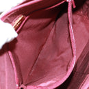 BURBERRY Nova Check Shoulder Bag Canvas Leather Beige Red gold Auth am10647V-21