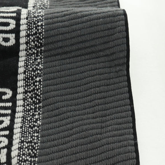 Christian Dior Oblique Großer Schal Wolle Schwarz Original am10653V