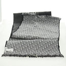 Christian Dior Oblique Großer Schal Wolle Schwarz Original am10653V-11