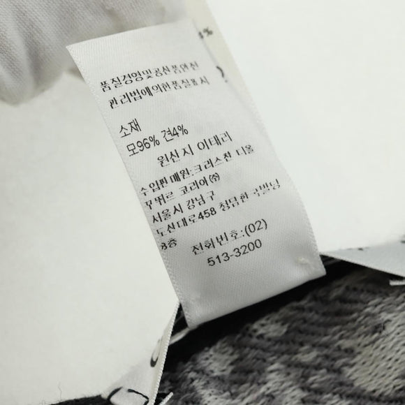 Christian Dior Oblique Großer Schal Wolle Schwarz Original am10653V