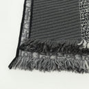 Christian Dior Oblique Großer Schal Wolle Schwarz Original am10653V-3
