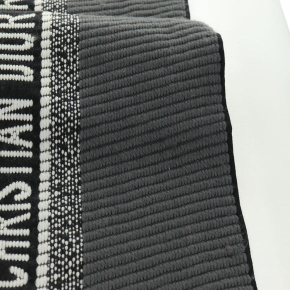 Christian Dior Oblique Großer Schal Wolle Schwarz Original am10653V