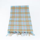 Burberrys Nova Check Scarf Cashmere Light Blue Auth am10659-10