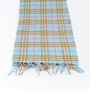 Burberrys Nova Check Scarf Cashmere Light Blue Auth am10659-12