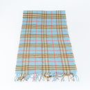 Burberrys Nova Check Scarf Cashmere Light Blue Auth am10659-13