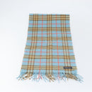 Burberrys Nova Check Scarf Cashmere Light Blue Auth am10659-2