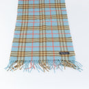Burberrys Nova Check Scarf Cashmere Light Blue Auth am10659-4