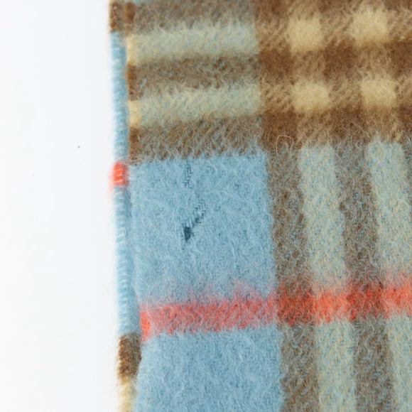 Burberrys Nova Check Scarf Cashmere Light Blue Auth am10659