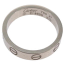 CARTIER Love Ring Ring 750 White gold Auth am10660SM-1