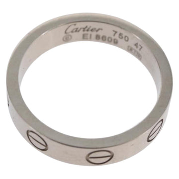 CARTIER Love Ring Ring 750 White gold Auth am10660SM