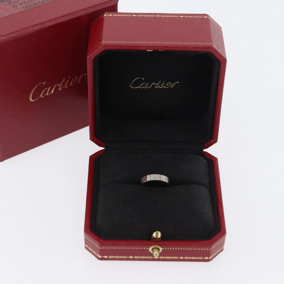 CARTIER Love Ring Ring 750 White gold Auth am10660SM
