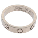 CARTIER Love Ring Ring 750 White gold Auth am10660SM-2