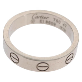 CARTIER Love Ring Ring 750 White gold Auth am10660SM - 0