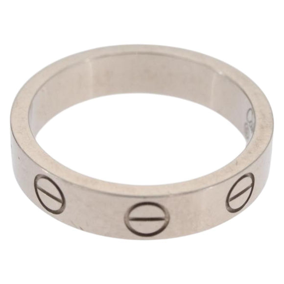 CARTIER Love Ring Ring 750 White gold Auth am10660SM
