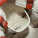 Chloe Woody Mini Hand Bag Canvas 2way Ivory Auth am10661SAV-21