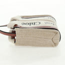 Chloe Woody Mini Hand Bag Canvas 2way Ivory Auth am10661SAV-3