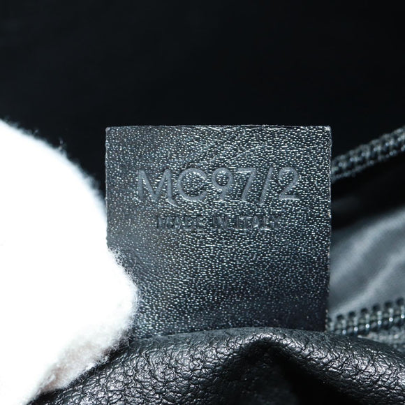 CELINE Macadam Canvas Tote Bag PVC Leather Black Gold Auth am10664V