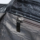 Salvatore Ferragamo Gancini Hand Bag Leather Black Silver Auth am10665-22