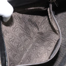 Salvatore Ferragamo Gancini Hand Bag Leather Black Silver Auth am10665-23