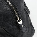 Salvatore Ferragamo Gancini Hand Bag Leather Black Silver Auth am10666-14